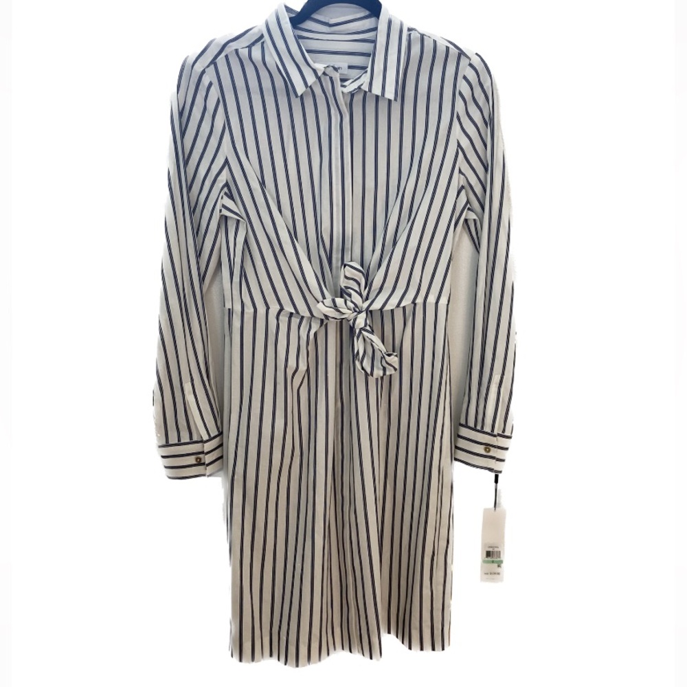NWT Size 8 Cotton Calvin Klein Shirtdress
